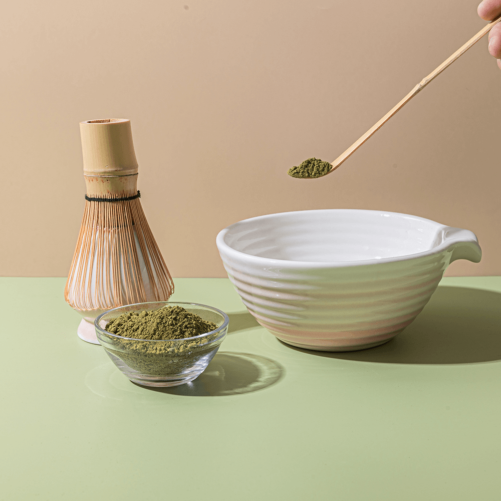 Pink Ceramic Matcha Bowl Set